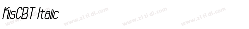 KisCBT Italic字体转换